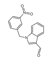 1H-Indole-3-carboxaldehyde,1-[(3-nitrophenyl)methyl]-(9CI) Structure