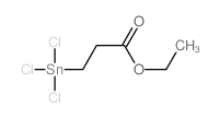 Propanoicacid, 3-(trichlorostannyl)-, ethyl ester Structure