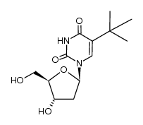 5-tert-Butyl-2'-deoxyuridine结构式