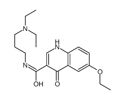 3-Quinolinecarboxamide,N-[3-(diethylamino)propyl]-6-ethoxy-4-hydroxy-(9CI) structure