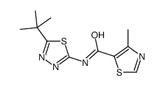 5-Thiazolecarboxamide,N-[5-(1,1-dimethylethyl)-1,3,4-thiadiazol-2-yl]-4-methyl-(9CI) Structure