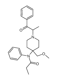 N-[4-methoxymethyl-1-(1-methyl-2-oxo-2-phenyl-ethyl)-piperidin-4-yl]-N-phenyl-propionamide Structure