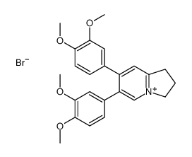 6,7-bis(3,4-dimethoxyphenyl)-2,3-dihydro-1H-indolizin-4-ium,bromide Structure