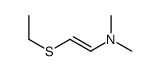 2-ethylsulfanyl-N,N-dimethylethenamine结构式