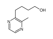 4-(3-methylpyrazin-2-yl)butan-1-ol结构式