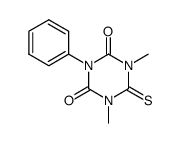 5,6-Dihydro-1,5-dimethyl-3-phenyl-6-thioxo-1,3,5-triazin-2,4(1H,3H)-dion Structure