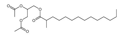 2,3-diacetyloxypropyl 2-methyltetradecanoate Structure