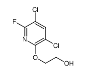 2-(3,5-dichloro-6-fluoropyridin-2-yl)oxyethanol Structure