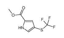 methyl 4-(trifluoromethylsulfanyl)-1H-pyrrole-2-carboxylate Structure