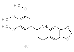 1,3-Benzodioxole-5-propanamine,a-(3,4,5-trimethoxyphenyl)-,hydrochloride (1:1) picture