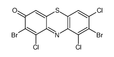 2,8-dibromo-1,7,9-trichlorophenothiazin-3-one Structure