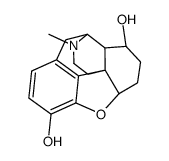 4,5α-Epoxy-17-methylmorphinan-3,8β-diol Structure