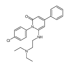 1-(4-chlorophenyl)-6-[2-(diethylamino)ethylamino]-4-phenylpyridin-2-one结构式