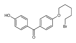 [4-(5-bromopentoxy)phenyl]-(4-hydroxyphenyl)methanone结构式