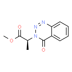 Methyl (2S)-2-(4-oxo-1,2,3-benzotriazin-3(4H)-yl)-propanoate结构式