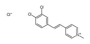 4-[2-(3,4-dichlorophenyl)ethenyl]-1-methylpyridin-1-ium,chloride结构式