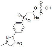 Sulfuric acid=2-[p-(3-methyl-5-oxo-2-pyrazolin-1-yl)phenylsulfonyl]ethyl=sodium ester salt Structure