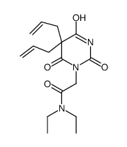 5,5-Diallyl-1-(N,N-diethylcarbamoylmethyl)-2,4,6(1H,3H,5H)-pyrimidinetrione结构式