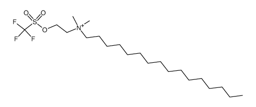 N,N-dimethyl-N-(2-(((trifluoromethyl)sulfonyl)oxy)ethyl)hexadecan-1-aminium Structure