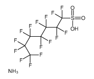 ammonium 1,1,2,2,3,3,4,4,5,5,6,6,7,7,7-pentadecafluoroheptane-1-sulphonate structure