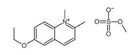 6-ethoxy-1,2-dimethylquinolin-1-ium,methyl sulfate结构式