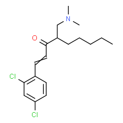 1-(2,4-dichlorophenyl)-4-dimethylaminomethyl-1-nonen-3-one structure