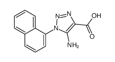 5-amino-1-naphthalen-1-yltriazole-4-carboxylic acid Structure