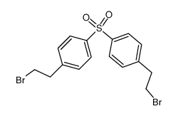 bis-[4-(2-bromo-ethyl)-phenyl]-sulfone Structure