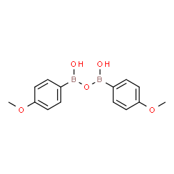 4-Methoxyphenyl boronic acid anhydride structure