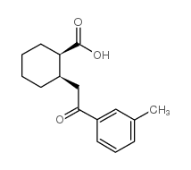 CIS-2-[2-(3-METHYLPHENYL)-2-OXOETHYL]CYCLOHEXANE-1-CARBOXYLIC ACID Structure