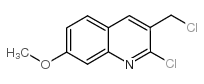 2-chloro-3-(chloromethyl)-7-methoxyquinoline structure