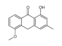 1-hydroxy-5-methoxy-3-methyl-anthrone Structure