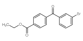 3-BROMO-4'CARBOETHOXYBENZOPHENONE Structure