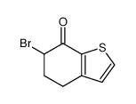 6-bromo-5,6-dihydrobenzo[b]thiophen-7(4H)-one结构式