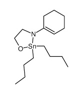 2,2-dibutyl-3-(cyclohex-1-en-1-yl)-1,3,2-oxazastannolidine Structure