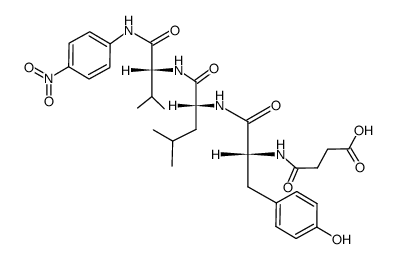 Suc-D-Tyr-D-Leu-D-Val-pNA结构式