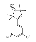 3-(4-diazo-3-oxo-cis-1-butenyl)-2,2,5,5-tetramethylpyrroline-1-oxyl structure