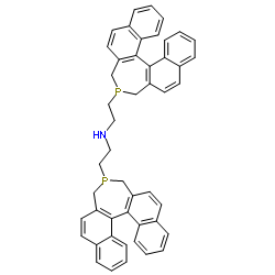 Bis(R-2-(4,5-dihydro-3H-binaphtho[1,2-c:2,1-e]-phosphepino)ethyl)amine结构式