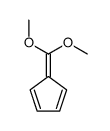 5-(dimethoxymethylidene)cyclopenta-1,3-diene结构式