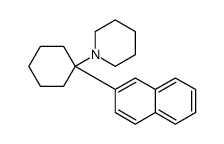 1-(1-naphthalen-2-ylcyclohexyl)piperidine结构式