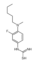 [3-fluoro-4-[methyl(pentyl)amino]phenyl]thiourea结构式