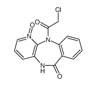 1-oxo-11-(2'-chloroacetyl)-5,11-dihydro-6H-pyrido[2,3-b][1,4]benzodiazepin-6-one Structure