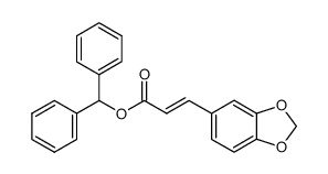 3,4-methylenedioxycinnamic acid benzhydryl ester结构式