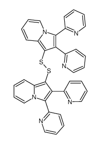 bis-(2,3-di-[2]pyridyl-indolizin-1-yl)-disulfide Structure