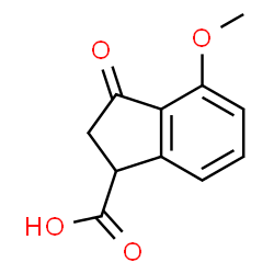 2,3-DIHYDRO-4-METHOXY-3-OXO-1H-INDENE-1-CARBOXYLIC ACID结构式