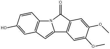 2-Hydroxy-8,9-dimethoxy-6H-isoindolo[2,1-a]indol-6-one结构式