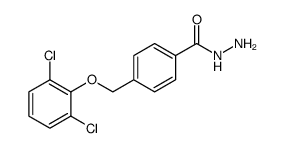 Benzoic acid, 4-[(2,6-dichlorophenoxy)methyl]-, hydrazide Structure