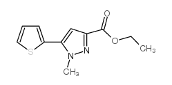 ETHYL 1-METHYL-5-THIEN-2-YL-1H-PYRAZOLE-3-CARBOXYLATE structure