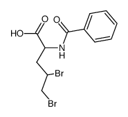 N-benzoyl-4,5-dibromo-norvaline结构式