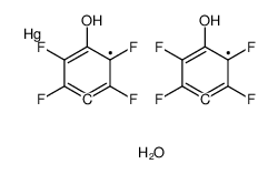 bis(2,3,5,6-tetrafluoro-4-hydroxyphenyl)mercury,hydrate Structure